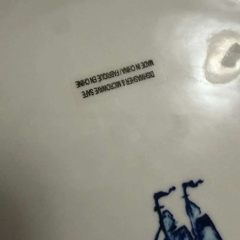 Linda FAHEY Artisan Pacifica Stormy Seas Plate Nautical Ship Anthropologie NEW